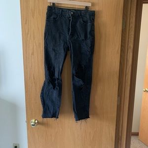 Distressed wild fable black jeans